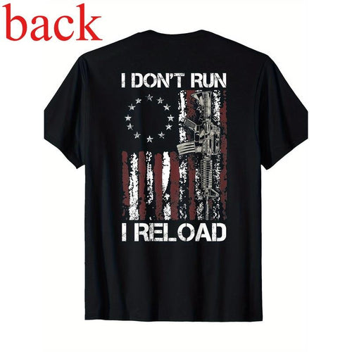 Authentic 100 Cotton 100 Cotton American Flag Patriots I Don T Run I