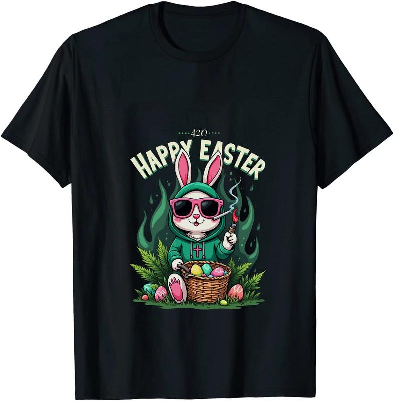 Authentic 100 Cotton Art Deco Twist Happy Easter 420 T Bunny And