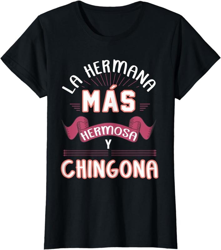 Authentic 100 Cotton Beautiful Badass Sister Spanish T-Shirt