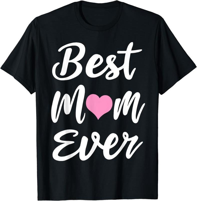 Authentic 100 Cotton Best Mom Ever Heart Casual Comfort T Sweatshirt