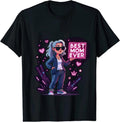 Authentic 100 Cotton Best Mom Ever Neon Sign Cartoon Character T Tank