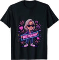 Authentic 100 Cotton Best Mom Ever Neon Sign Cartoon Shirt