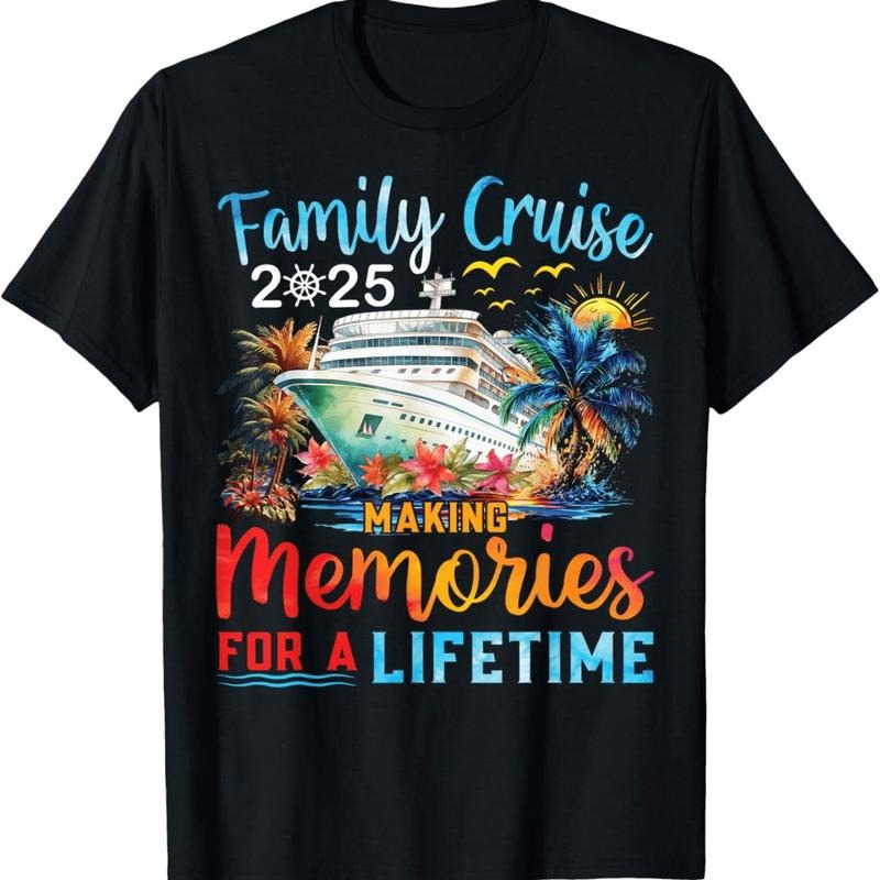 Authentic 100 Cotton Colorful Cruise Ship Tropical Vacation Family