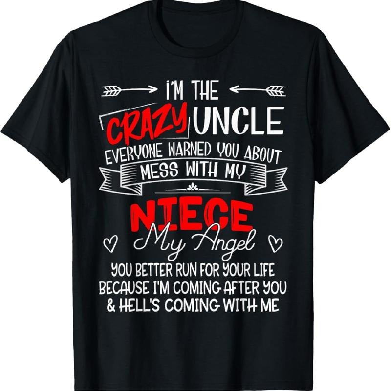 Authentic 100 Cotton Crazy Uncle Protective Vibes Bold Warning