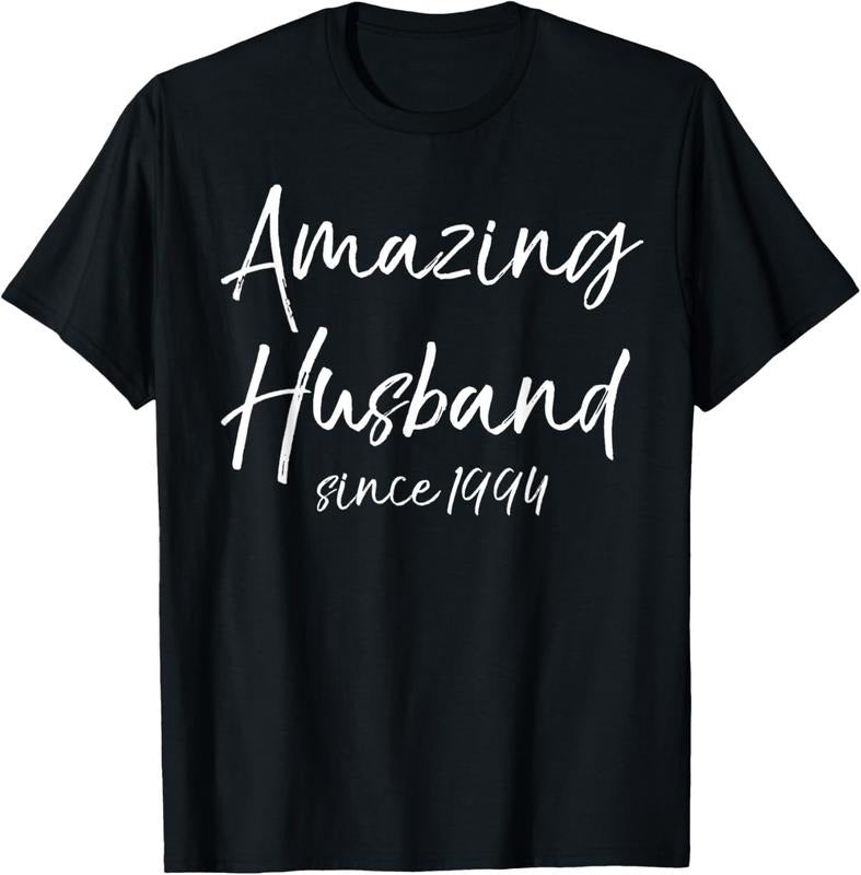 Authentic 100 Cotton 30Th Anniversary From Wife Amazing Husband Since