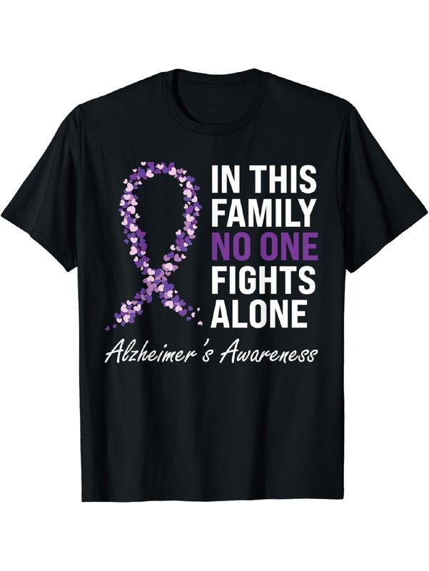 Authentic 100 Cotton Alzheimer S Awareness Purple Ribbon Dementia Mom