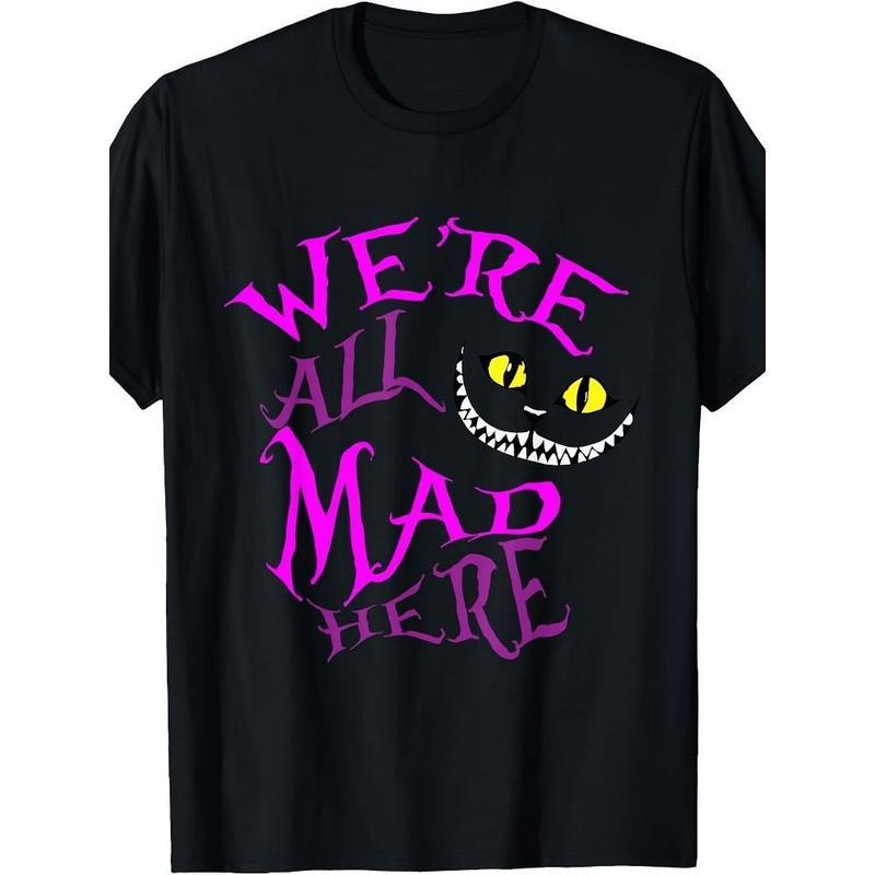 Authentic 100 Cotton Cheshire We Re All Crazy Pattern 100 Cotton