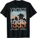 Authentic 100 Cotton 1999 25Th 25 Year Old Gifts T Shirt Rare Print